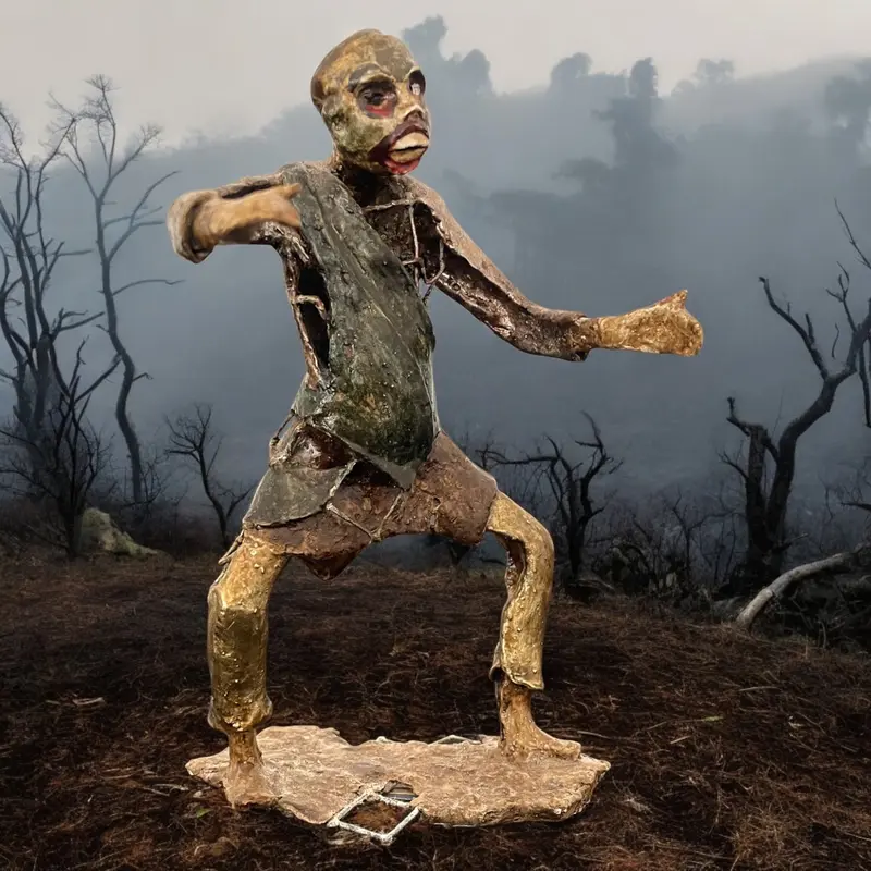 1987 Zombie Beeldje Sculptuur from Jan Van Munster Galerie Den Haag