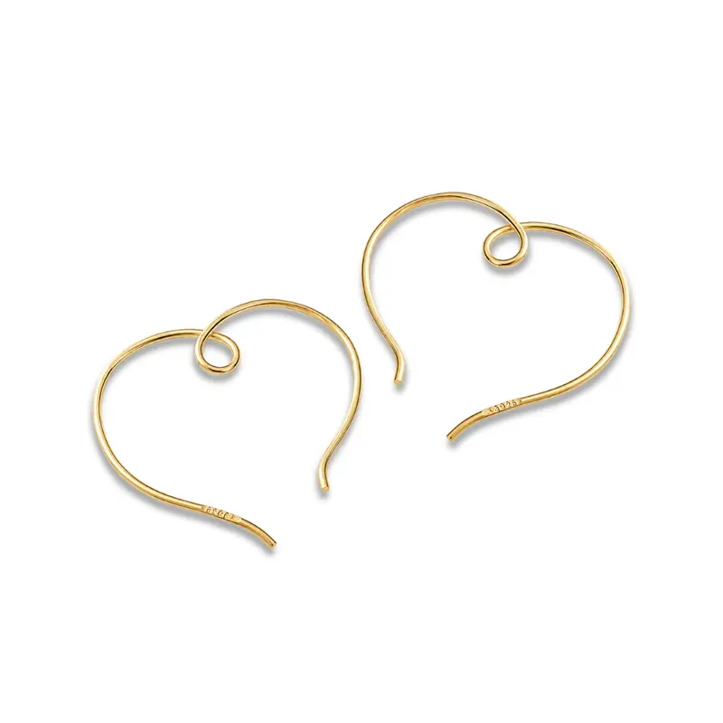 25mm Gold plated Oorbellen Hart