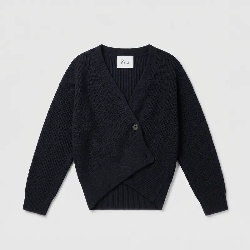 8PM Calla Cardigan Mel Dark Grey