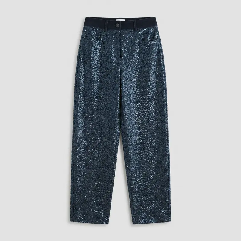 8PM Clover Pants Blue Navy