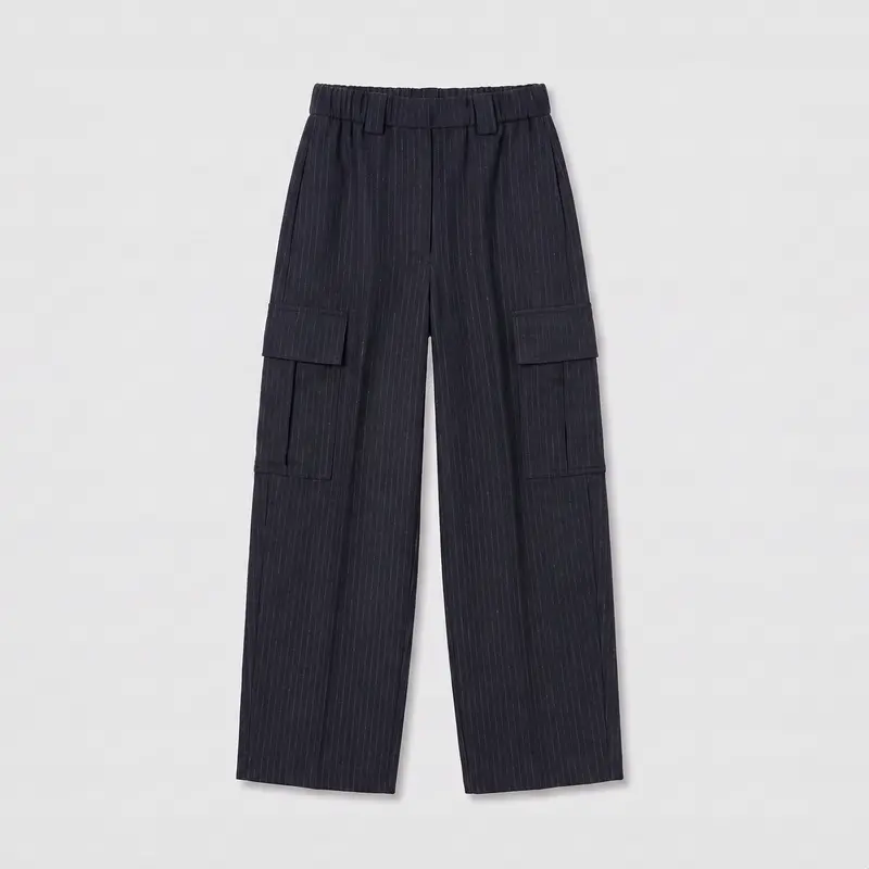 8PM Lotus-A Pants Blue Navy