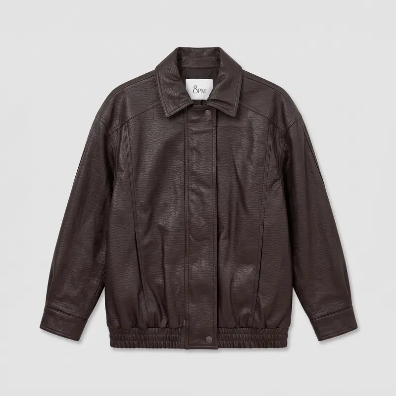 8PM Newport Down Jacket Chocolate Dark Brown