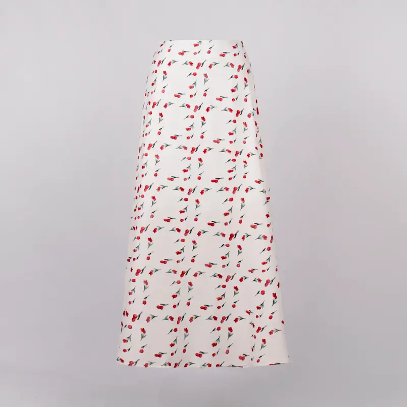 A-Linien Rock mit Kirschprint