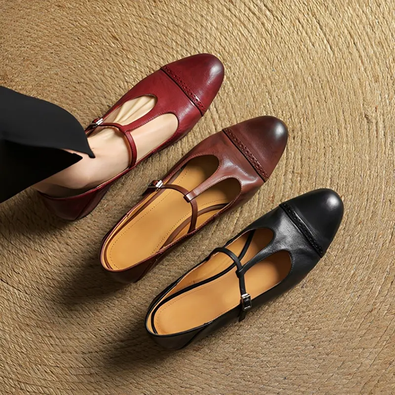 Aayan - Bequeme Flats mit Schnalle