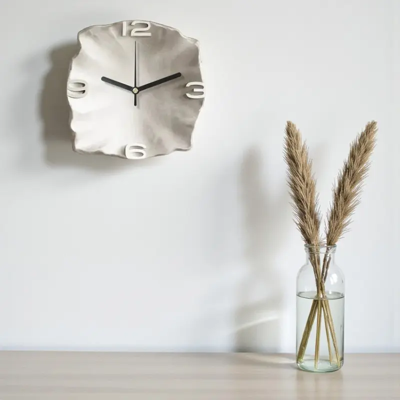 Abstrakte - Relief-Wanduhr modern