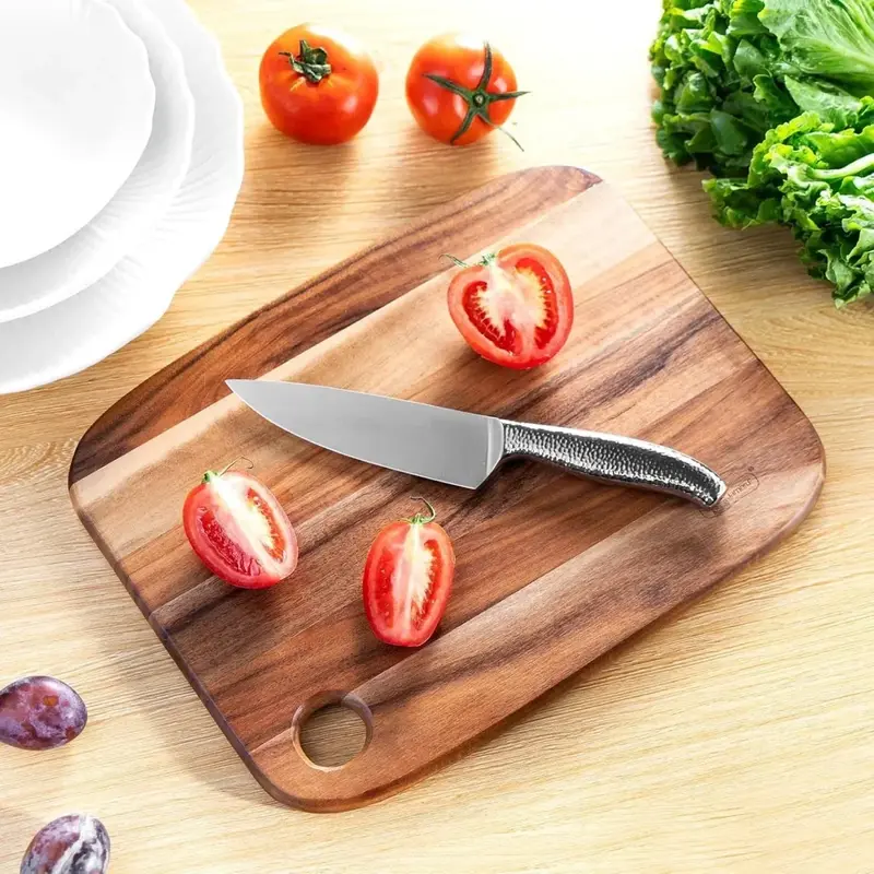 Acacia Wood Cutting Board, 25x20 cm, with Hole