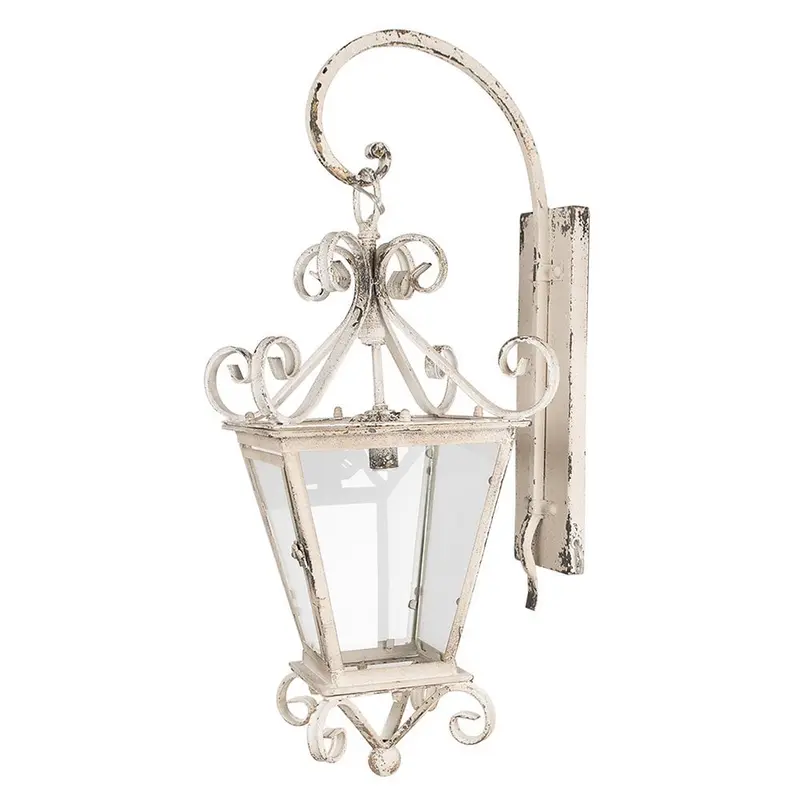 Acento - Beige Wandleuchte aus Eisen und Glas, 79 cm hoch