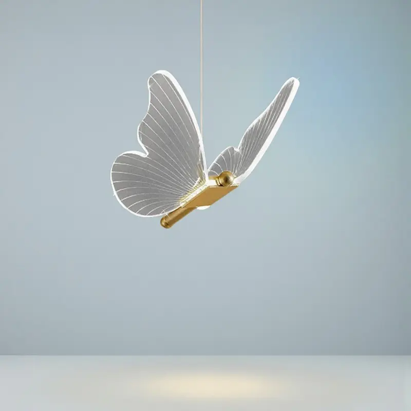 Acryl - Schmetterling LED-Hängelampe minimalistisch