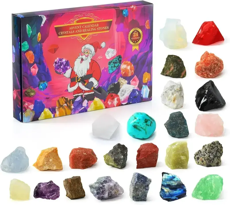 Adventskalender – 24 Natuurlijke Edelstenen voor kinderen