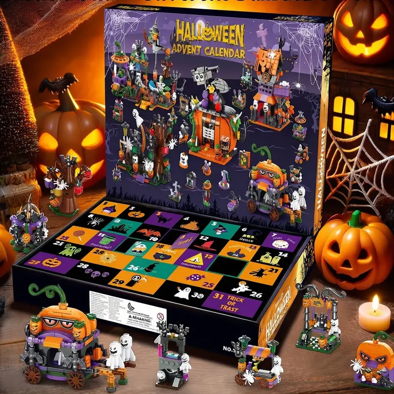 Adventskalender met bouwsteentjes – 31 bouwsels achter 24 deurtjes