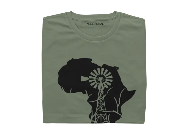 Africa With Windmill - Ladies Shirt