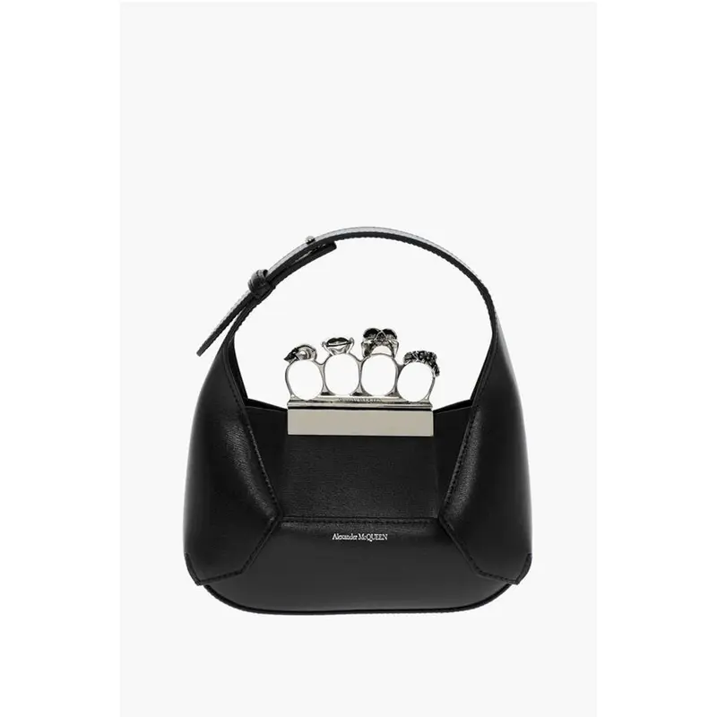 Alexander McQueen Black Calfskin Tote Bag