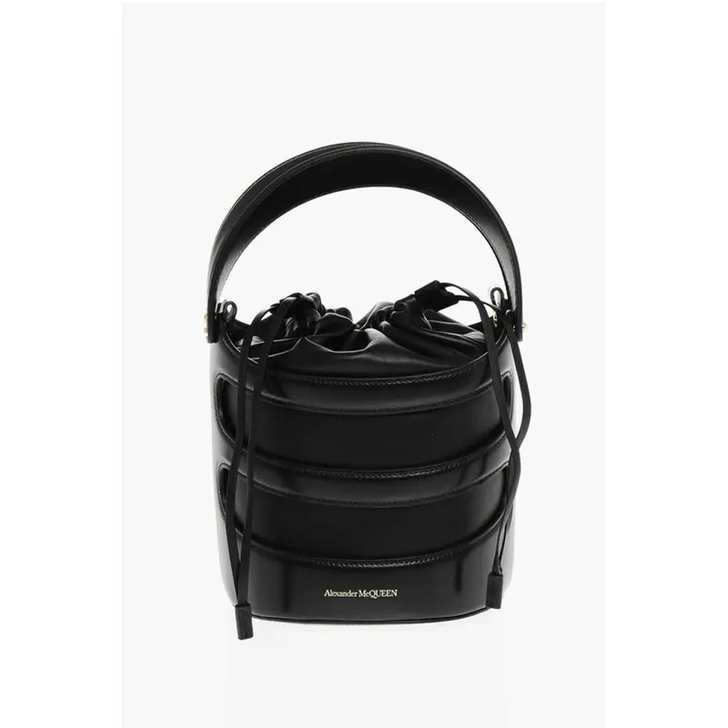 Alexander McQueen Black Calfskin Tote Bag