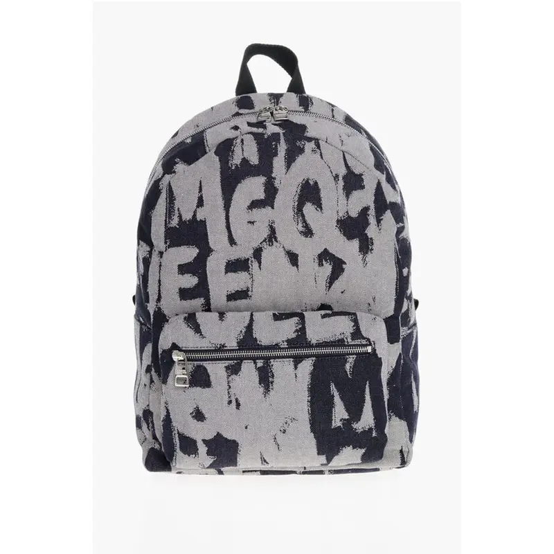 Alexander McQueen Blue Fiber Backpack