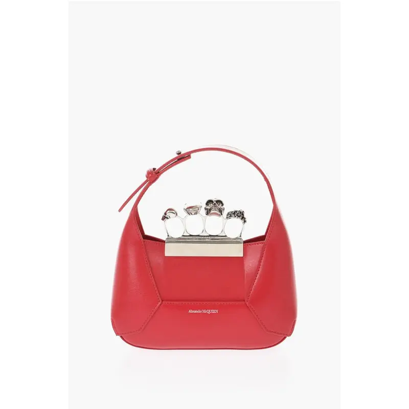 Alexander McQueen Red Calfskin Tote Bag