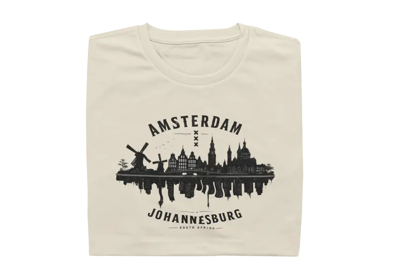 Amsterdam vs Johannesburg T-shirt, South African - Mens Shirt