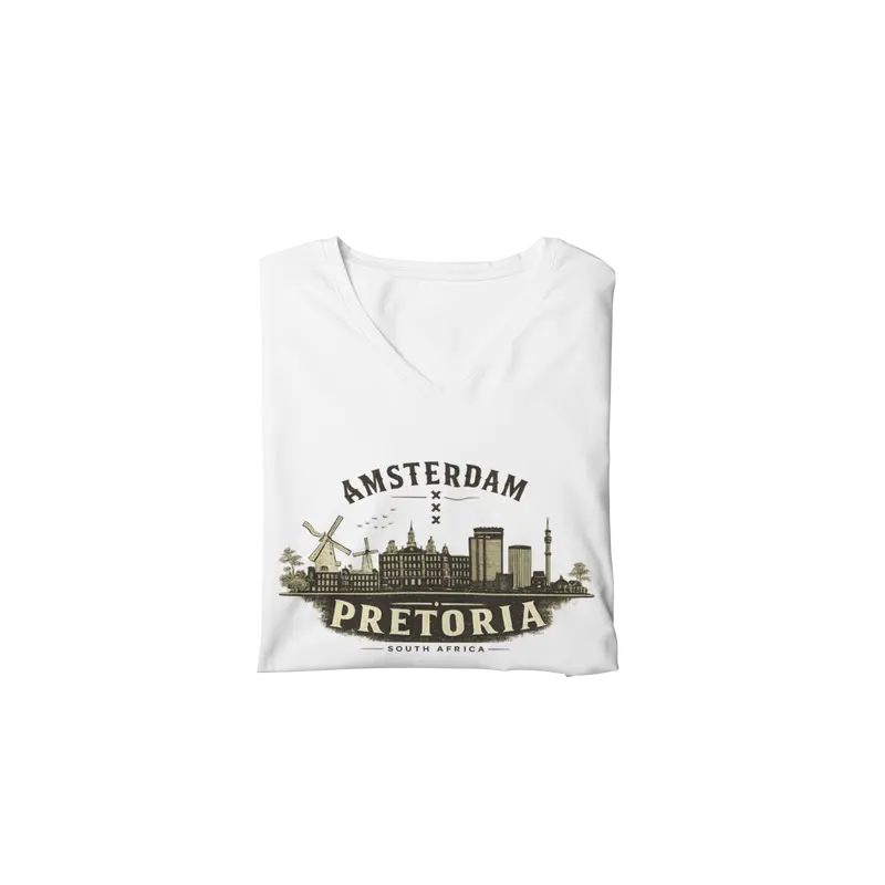 Amsterdam vs Pretoria  - Ladies Shirt - V-Neck