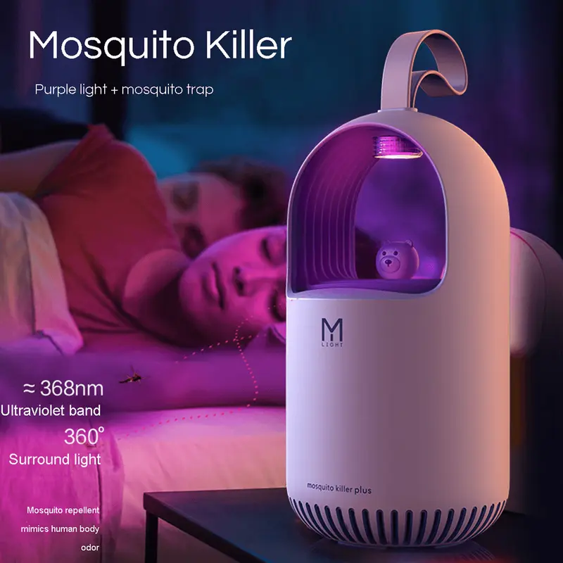 Anti-Muggenlamp met UV-Licht – Stil & USB-Oplaadbaar – Voor Thuis, Kantoor & Vakantie