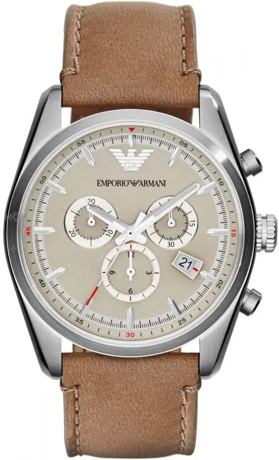 Armani AR6040 Men Watch 43mm 5ATM
