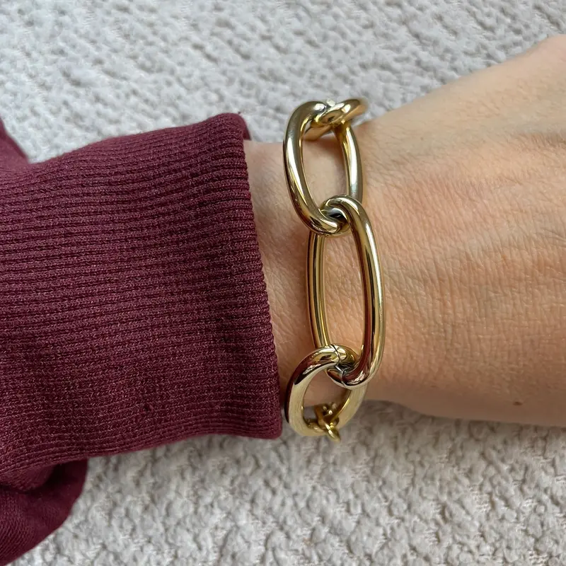 Armband Chain Big Goud