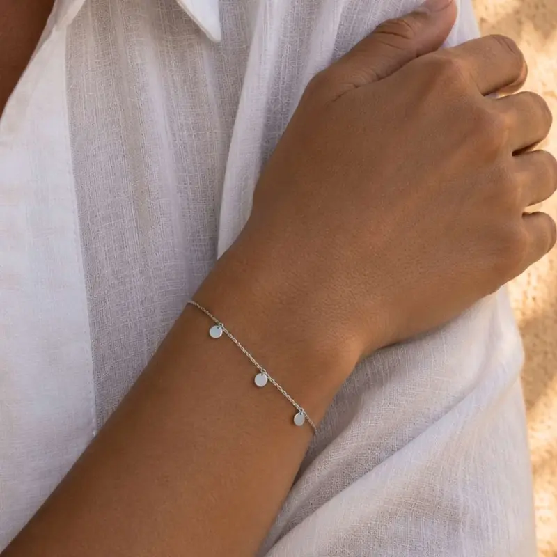 Armband Met Bedels Muntjes | Zilver