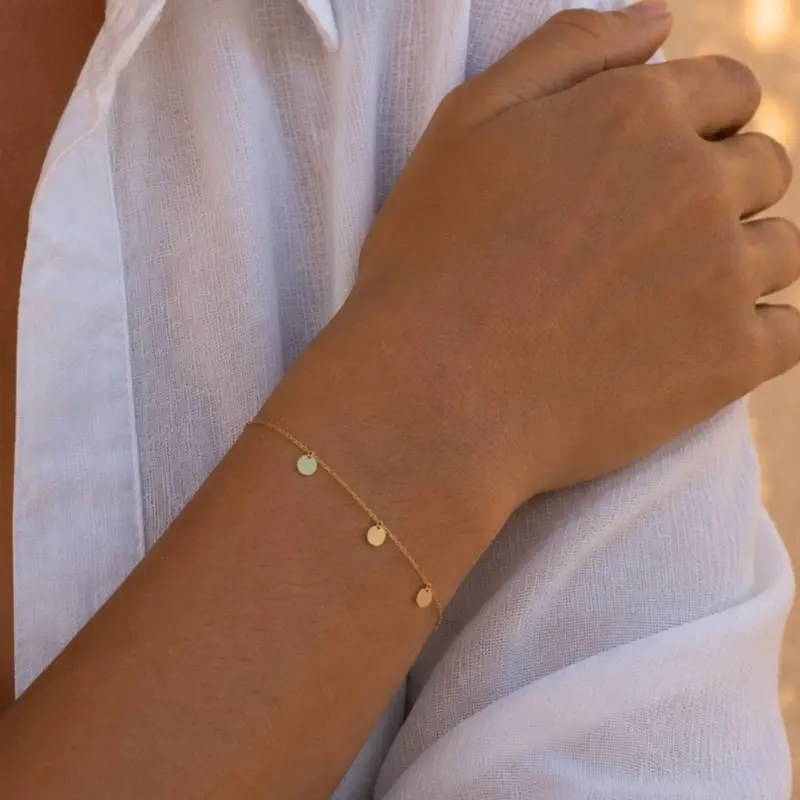 Armband Met Bedels Verguld | Muntjes