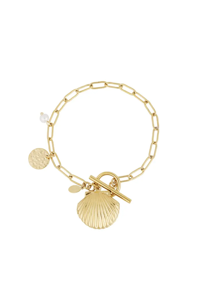 Armband scheld bedel - Goud