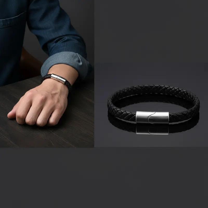 Artisan's Vintage Leather Bracelet