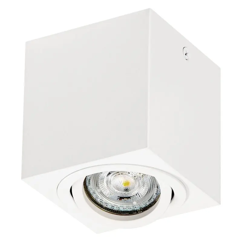 Aufputz-Spot - quadratisch, weiß, 80 x 80 mm