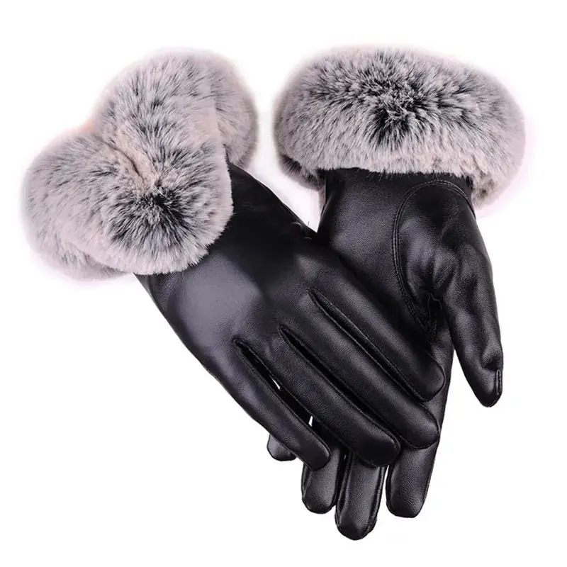 Aurora™ - Trendy PU-Lederhandschuhe mit modischem Aussehen
