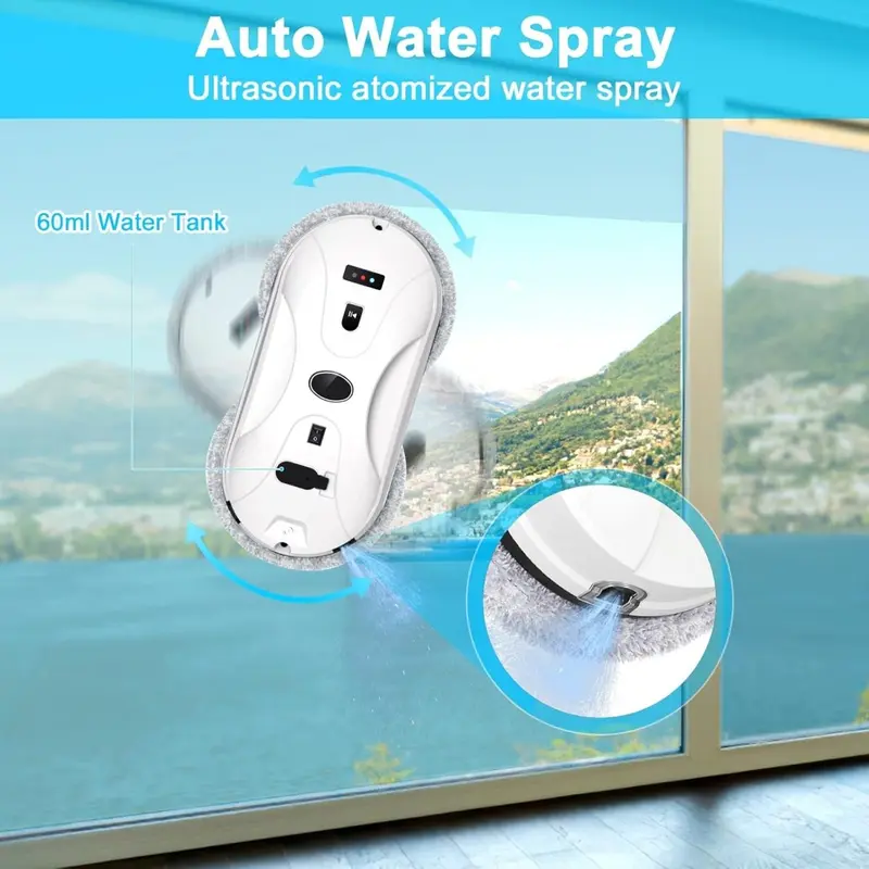 AutoShine Pro™ Fensterroboter mit Sprühfunktion & Sensoren – Streifenfrei Sauber Ohne Aufwand