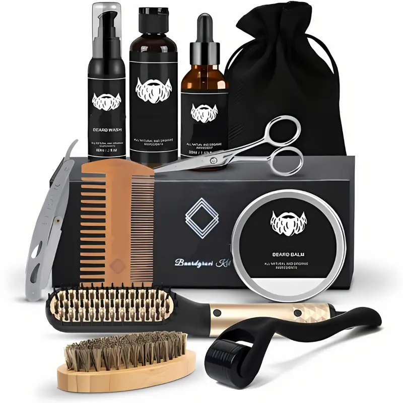 Baardverzorgingsset – Complete Grooming Kit met Stylingtool en Baardolie