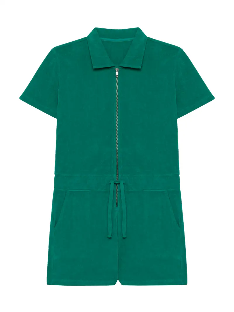 Badstof Jumpsuit Basic - Green | NOTE