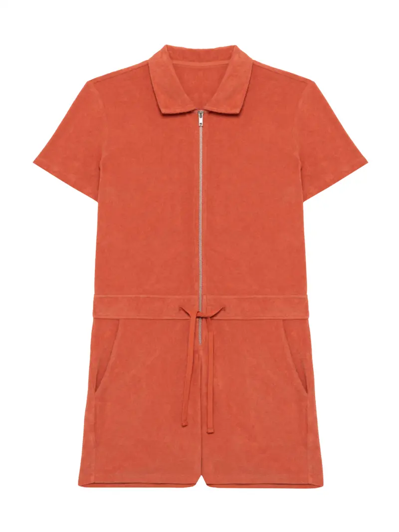 Badstof Jumpsuit Basic - Red | NOTE