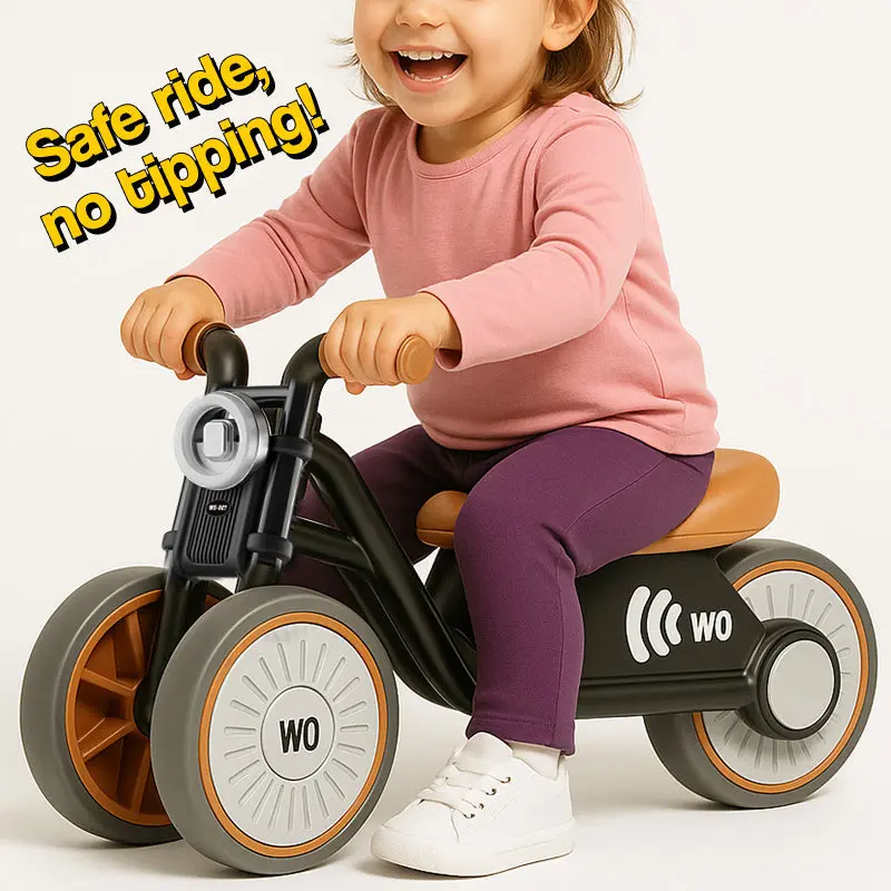 Balansfiets in motorstijl – laag frame, brede banden, 1 tot 6 jaar