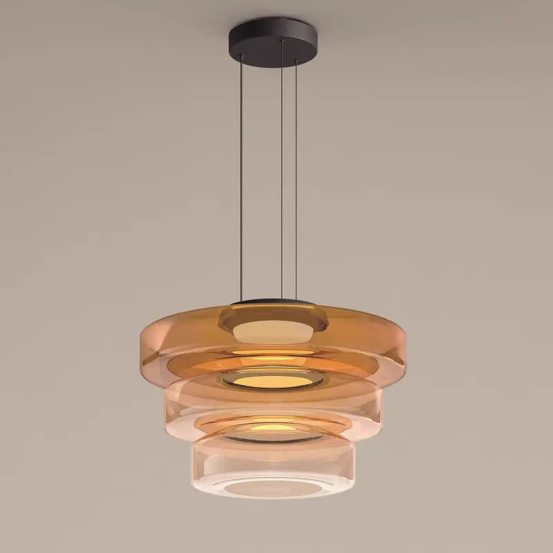 BauhausGlow - Glazen Hanglamp In Bauhaus-Stijl Met Warm Licht & Moderne Vormgeving