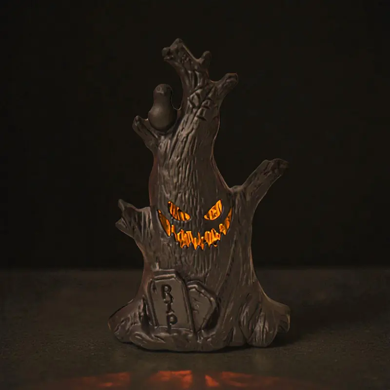 Baumstumpf-Geist - LED-Nachtlicht für Halloween