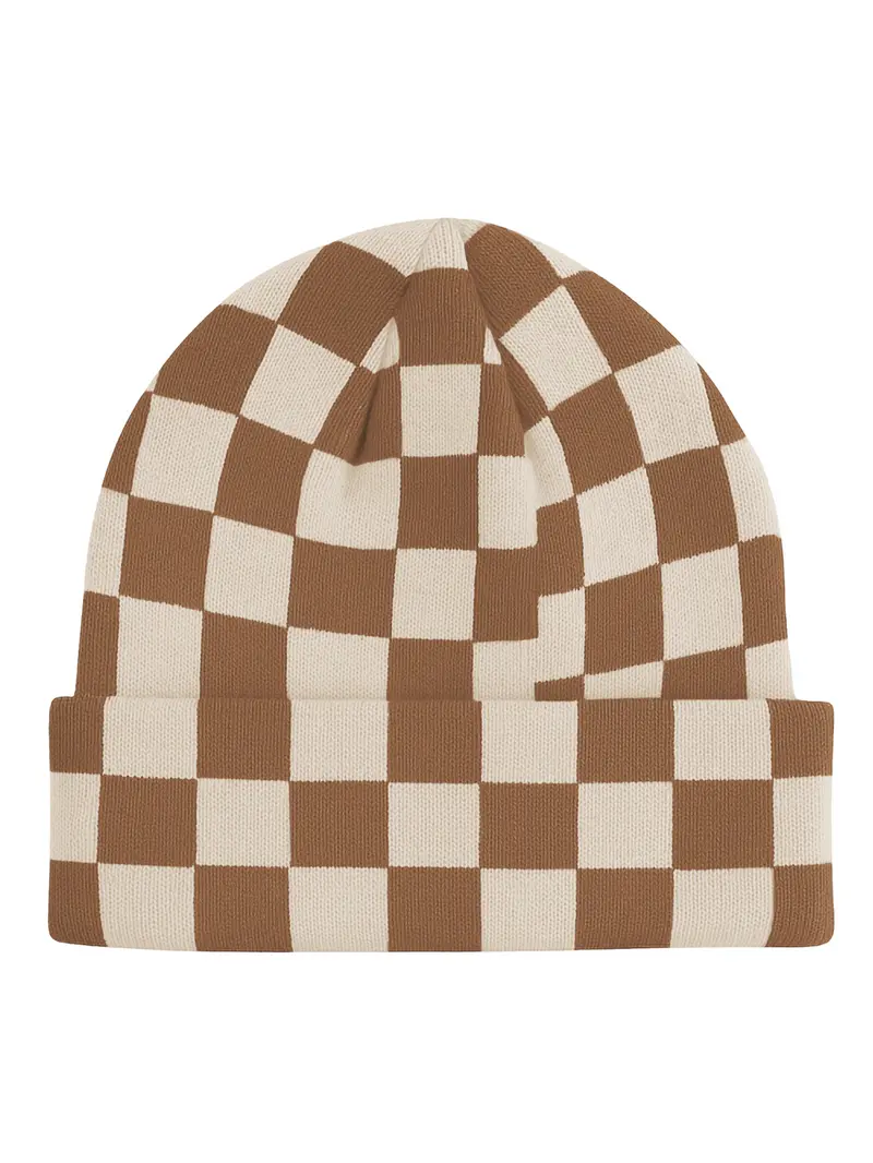 Beanie Square Pattern Nude