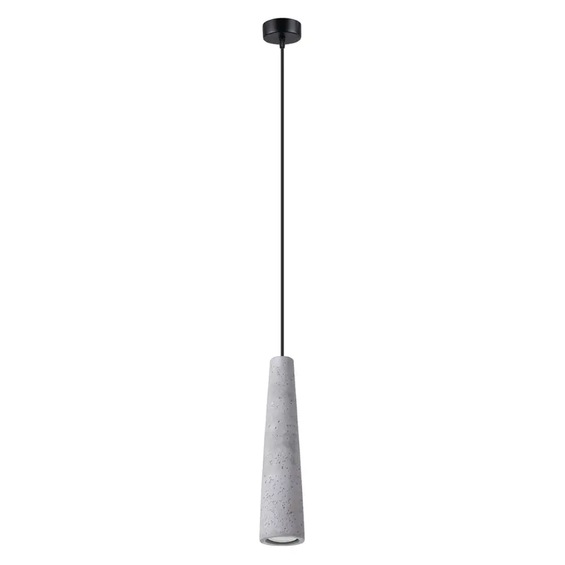 Beton - Pendelleuchte Beton grau im konischen Design