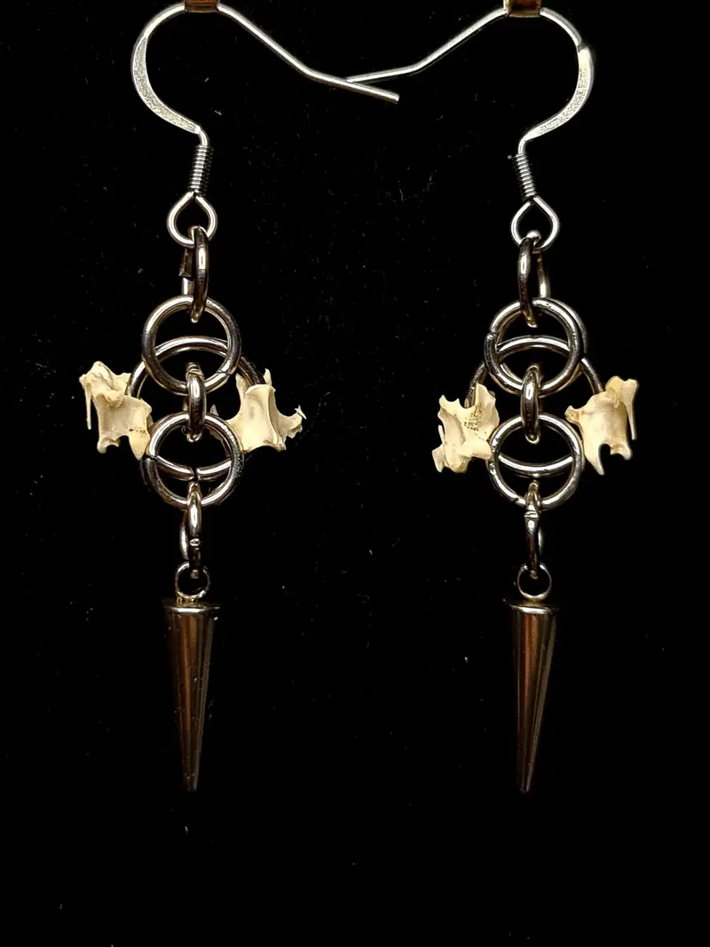 Blackbird Double Spine Earrings