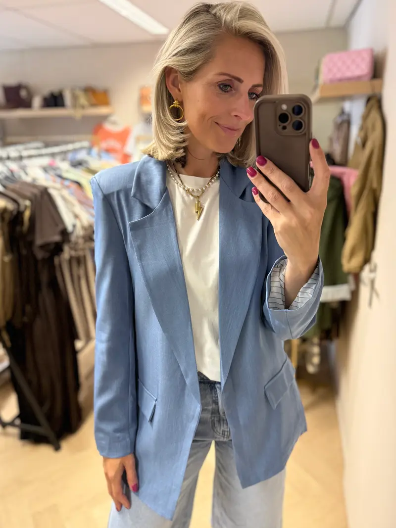 Blazer Karin Denimblauw