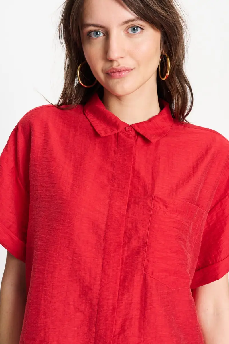 BLOUSE - Bloom Red
