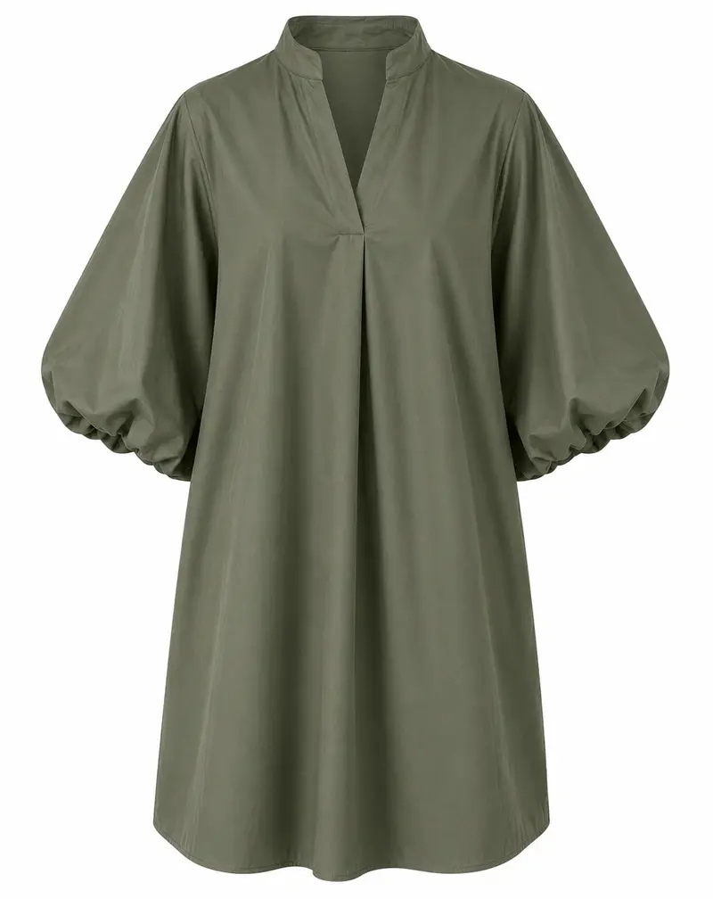 Blouse Dress Army Green