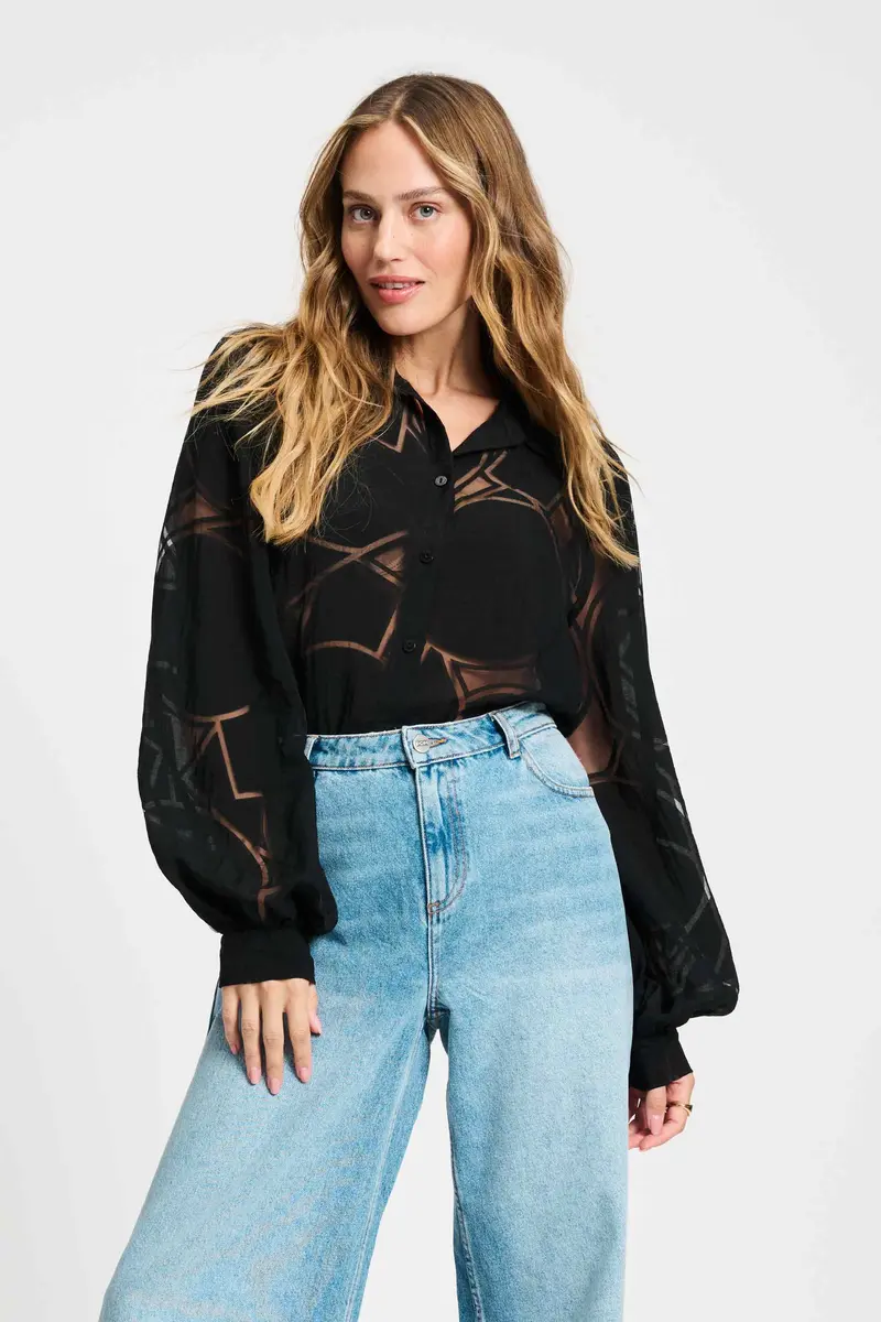 BLOUSE - Graphite Black
