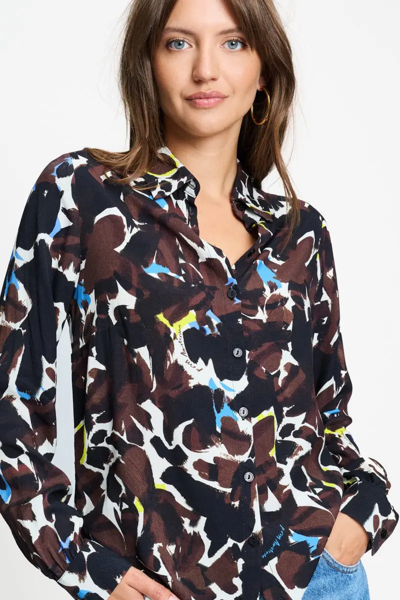 BLOUSE - Mila Bovine Brown