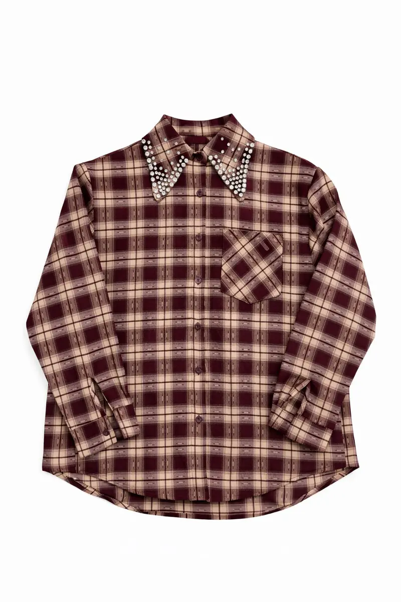 Blouse Plaid Red