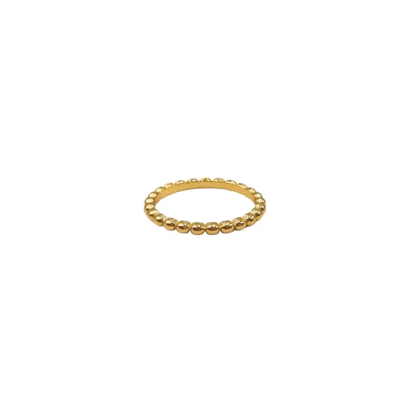 Bolletjes Ring Goud Kleur - Goldfilled -Dames - Kleur
