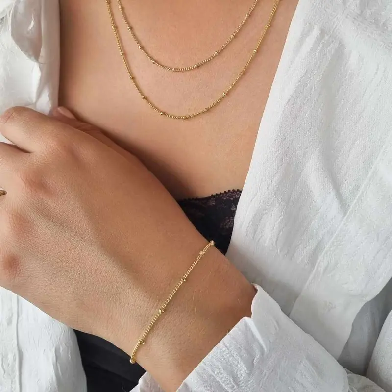 Bolletjesarmband Dames Goldfilled