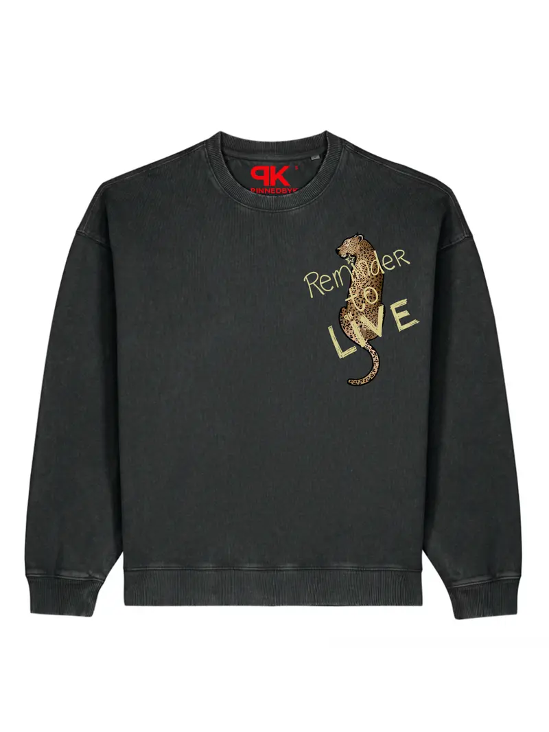Boxy Radder Sweater Reminder To Live
