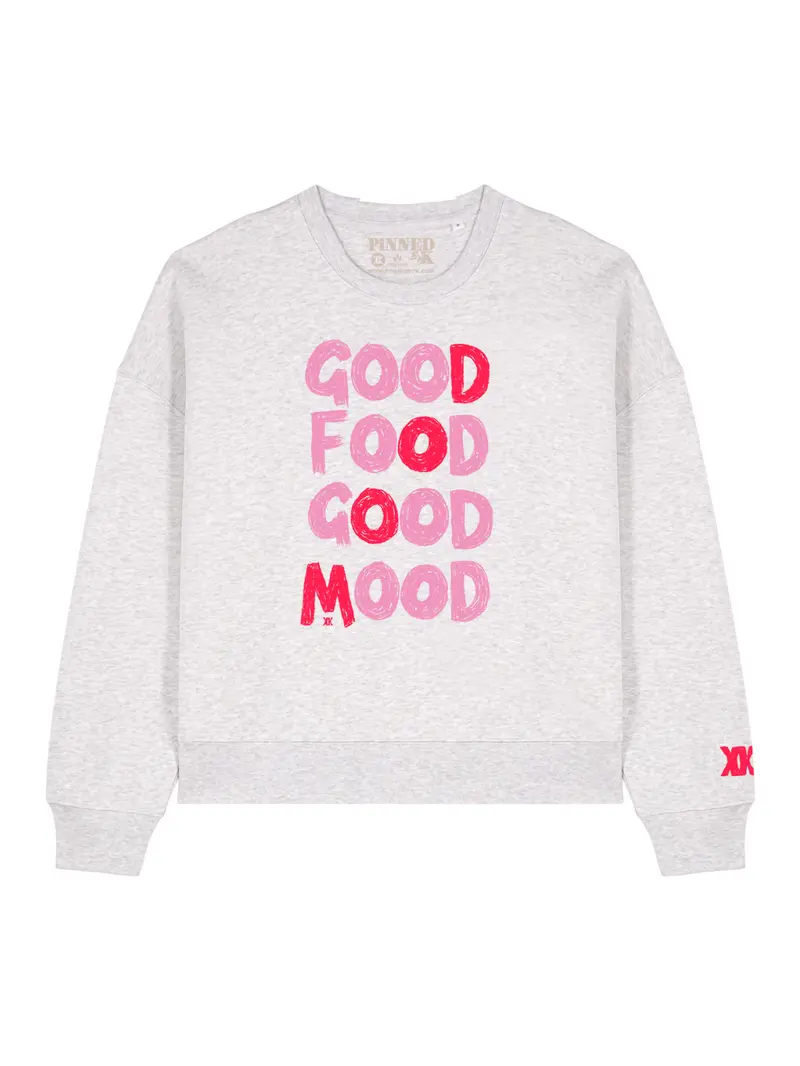 Boxy Sweater Good Food Good Mood